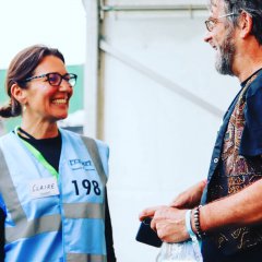 Claire Hedley's big smile wins the day! 