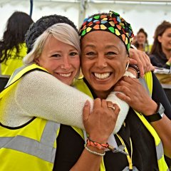 Charley and PIna Glastonbury 2017.
