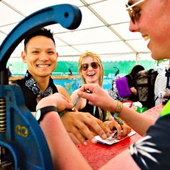 Glastonbury's all Smiles from the public 2019.