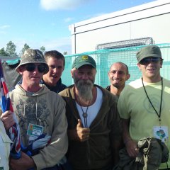 Longtown lads meets Seasick Steve at T in the Park.