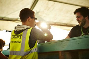 bar work at festivals